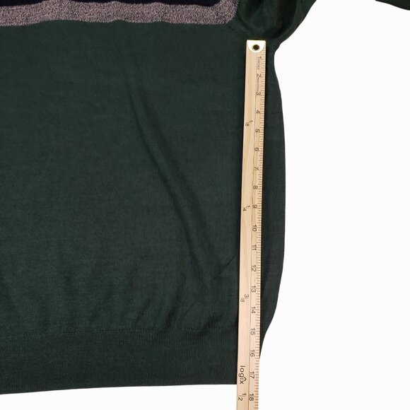 Joseph Abboud Softest Colorblock Stripe Quarter Zip Sweater Mens 2XLT - Picture 8 of 11